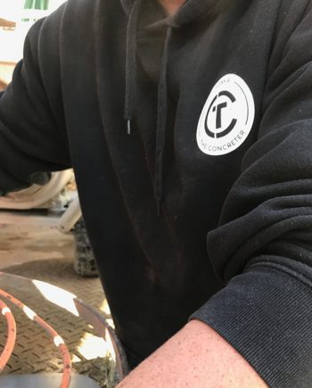 concreting hooded workwear